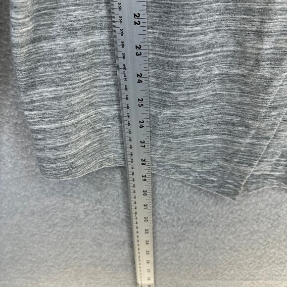 Danskin French Terry Bliss Wrap Sweater Women Size XL Heather Gray Cardigan Snap - Picture 12 of 15